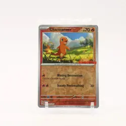 Charmander - 004/165 SEALED Reverse Holo Gamestop Stamped Promo Pokemon NM/MINT - Image 1