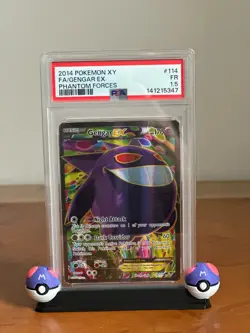 2014 Pokemon XY Phantom Forces Full Art Gengar EX 114/119 Holo PSA 1.5 POP 3! - Image 1