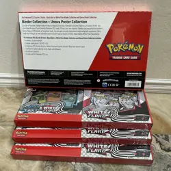 4x Pokemon Black Bolt and White Flare Binder Poster Collection Sam's Club 2-pack - Image 4