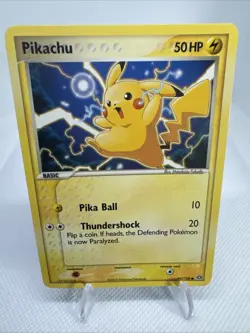Pokemon TCG Pikachu EX Emerald Regular Common 60/106 2005 NM - Image 1