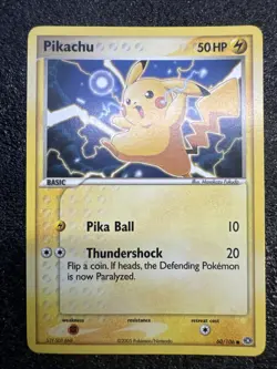 Pokemon TCG Pikachu EX Emerald Regular Common 60/106 2005 NM - Image 3
