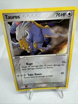 Pokemon Tauros 5/17 Holo Rare POP Series 2 2005 NM TCG - Image 1