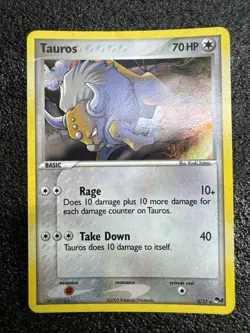 Pokemon Tauros 5/17 Holo Rare POP Series 2 2005 NM TCG - Image 3