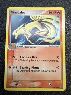 Pokemon TCG Ninetails Regular 38/106 EX Ruby & Sapphire 2005 - Image 3