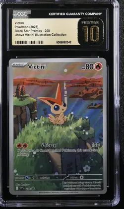 Pokemon Victini Unova Illustration Coll. Black Star Promo #208 CGC 10 Pristine - Image 1