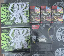 ME Perfect Order Bundle: 2x Pokemon Center ETB 1x Booster Box 3x Booster Bundle - Image 1
