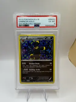 2013 POKEMON BLACK & WHITE PROMO SYLVEON COLLECTION #BW93 UMBREON-HOLO PSA 6 - Image 1