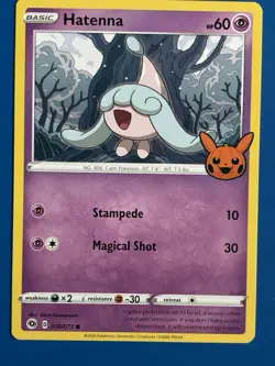 Hatenna 018/073 Trick or Trade Booster card Regular - Image 1
