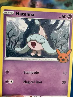 Hatenna 018/073 Trick or Trade Booster card Regular - Image 3