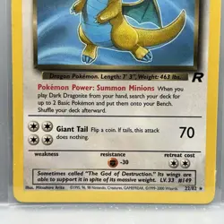 Dark Dragonite 22/82 Team Rocket Rare Non-Holo Pokemon Card WOTC NM - Image 3