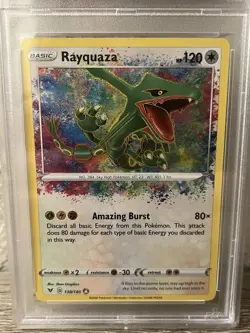 Pokemon Rayquaza Amazing Rare Card 138/185 Vivid Voltage PSA 9 Mint - Image 2