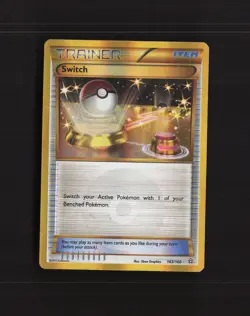 Switch 163/160 Primal Clash Gold Secret Rare Holo Pokemon Card DMG - Image 1