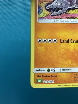 Trading Card Game Classic #010/034 Onix Holo NM - Image 4