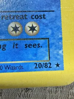 Pokemon TCG Dark Blastoise 20/82 Rare Non-Holo Card 1st Edition - Image 2