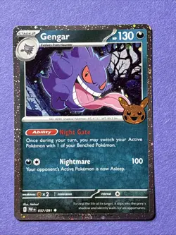 2024 Pokemon Trick or Trade Gengar Cosmos Holo Rare Card #057/091 Mint - Image 1