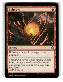 Boltwave 79 Uncommon Foundations Magic: The Gathering Near Mint - Image 1