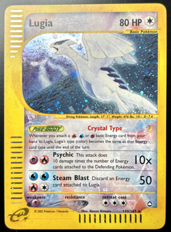 Pokemon - Lugia Crystal 149/147 HOLO with SWIRL Aquapolis PSA gradable 7-8 - Image 1