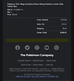 2X Chaos Rising Pokemon Center Elite Trainer Box ETB Pokemon PREORDER CONFIRMED - Image 2