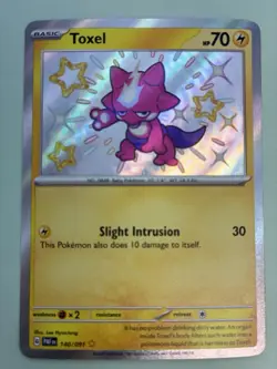 Pokemon: Toxel (Shiny) 140/091 Paldean Fates - Image 1
