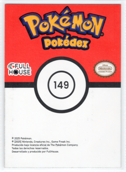 2025 POKEMON POKEDEX FULLHOUSE KANTO CARD * DRAGONITE - GOLD FOIL BOX HIT - Image 2