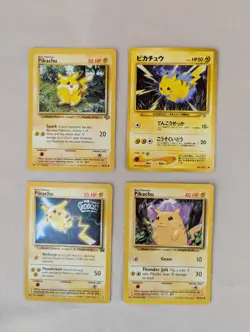 Pikachu (60/64) non 1ST EDITION Jungle Set Pokemon Card - 4 total - Image 1