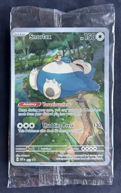Pokemon TCG Snorlax Promo #051 Scarlet & Violet 151 Sealed - Image 1