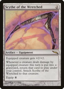 MTG Scythe of the Wretched - Mirrodin #239 LP - Image 1