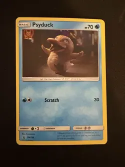 Psyduck SM199 Sun & Moon Promo Holo Pokemon Detective Pikachu - Image 1