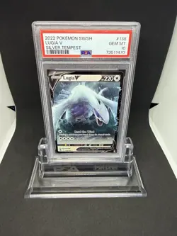 2022 Pokemon SWSH Lugia V Silver Tempest #138 PSA 10 - Image 1