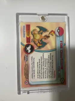 Charizard #06 Topps Chrome Pokemon TV 1999 Charizard Red Logo - NM - US Seller - Image 3