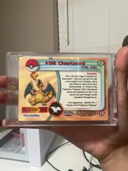 Charizard #06 Topps Chrome Pokemon TV 1999 Charizard Red Logo - NM - US Seller - Image 4