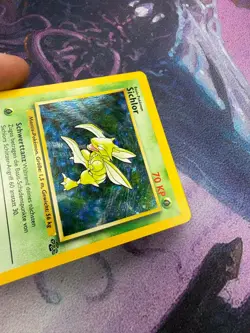 Scyther German Pokemon Unlimited Jungle #10 1999 LP- - Image 2