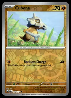 CUBONE 72/142 COMMON STELLAR CROWN POKEMON - Image 1