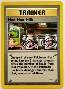 Moo-Moo Milk Neo Genesis #101 Pokemon 2000 M/NM Pack to Sleeve - Image 1