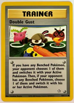 Double Gust Neo Genesis #100 Pokemon 2000 M/NM Pack to Sleeve - Image 1