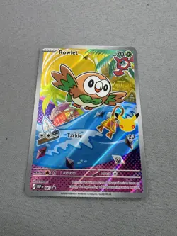 Rowlet Full Art Promo ME: Mega Evolution Promo 043 Pokemon TCG MINT - Image 3