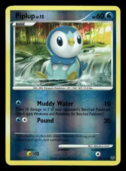 Pokemon Piplup Common Platinum 85/127 LP Reverse Holo - Image 1
