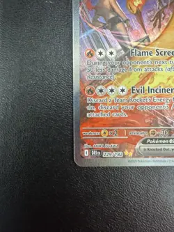 Pokemon Team Rocket's Moltres EX SIR Stamped Promo Destined Rivals 229/182 NM - Image 5