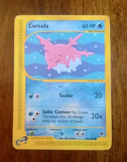 Corsola Basic Common Pokemon Expedition ER 102/165 - Image 1