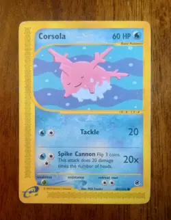 Corsola Basic Common Pokemon Expedition ER 102/165 - Image 2