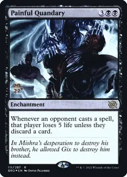 Painful Quandary - Foil Prerelease Promo BRO HP MTG - Image 1