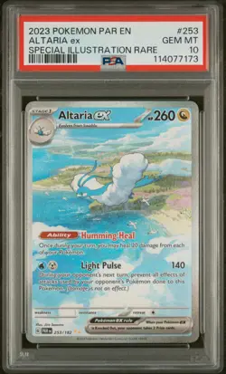 2023 POKEMON PAR EN-PARADOX RIFT SPECIAL ILLUSTRATION RARE ALTARIA EX PSA 10 - Image 1