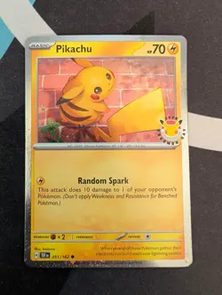 Pikachu (Pokemon Day 2026) 051/162 Holo Miscellaneous Cards & Product Pokemon NM - Image 1