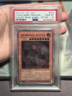 Chaos Emperor Dragon PSA 10 Duelist Pack Kaiba 1st Edition Ultimate Rare - Image 1