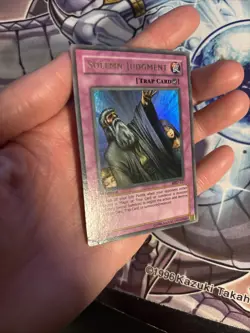 Vintage Yu-Gi-Oh! Solemn Judgment (MRD-127 1st Edition Ultra Rare) MP (WNB) - Image 2