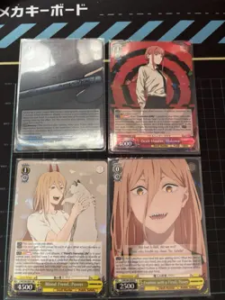Chainsaw Man Weiss Schwarz RARE 4 Card Lot English Edition Official - Image 1