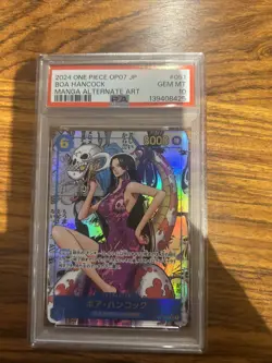 PSA 10 Boa Hancock OP07-051 Comic Parallel Manga Alt Art ONE PIECE Card Japanese - Image 1