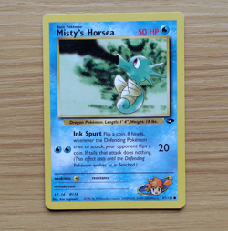 Pokemon Misty's Horsea Gym Challenge 87/132 Common 50 HP English Regular Card - Image 1