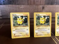 Pikachu Pokemon Card Lot x4 Jungle Set 50 HP Vintage MP/LP Bundle - Image 2
