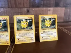 Pikachu Pokemon Card Lot x4 Jungle Set 50 HP Vintage MP/LP Bundle - Image 4